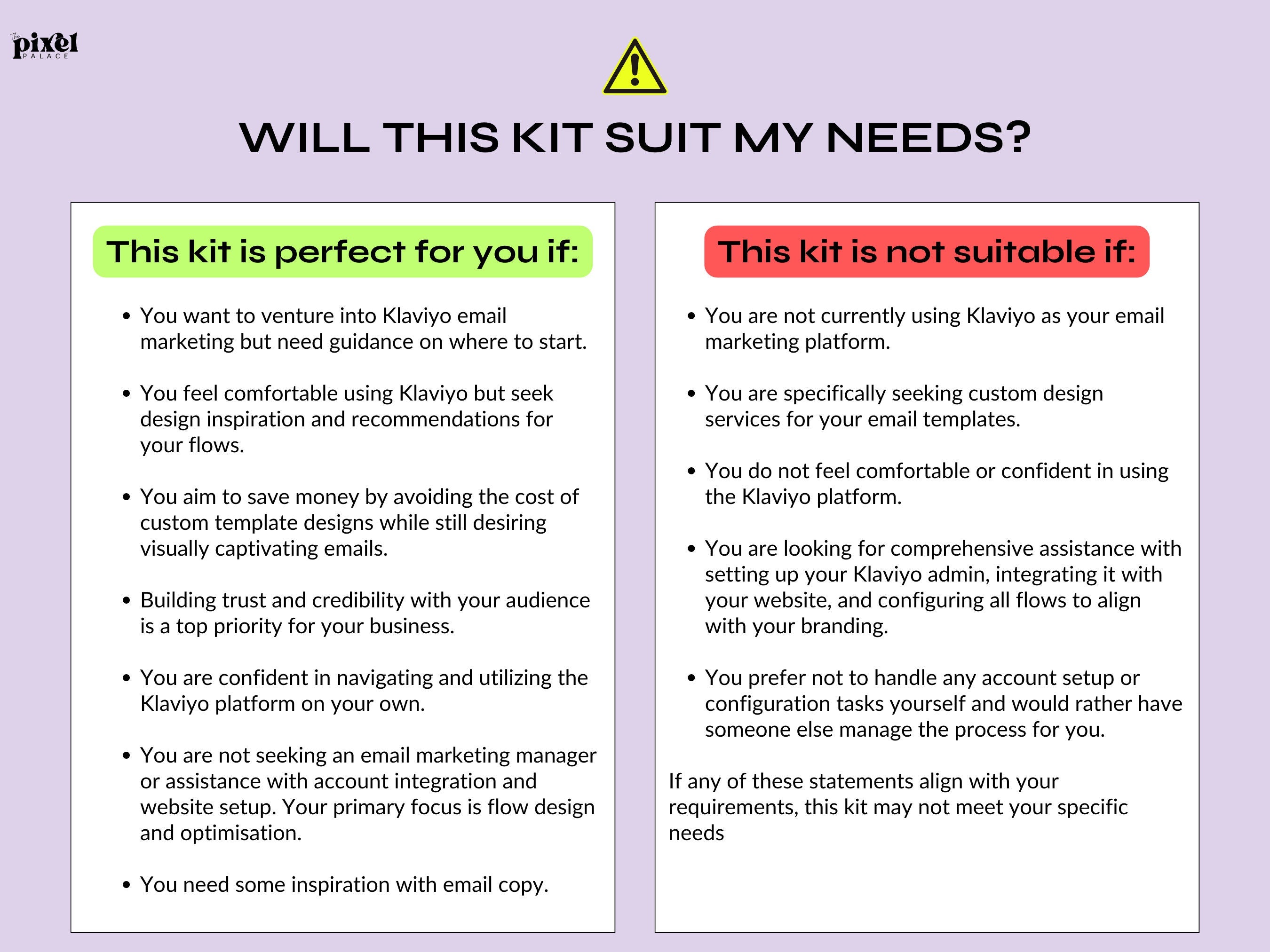 Klaviyo Email Marketing Set up Kit