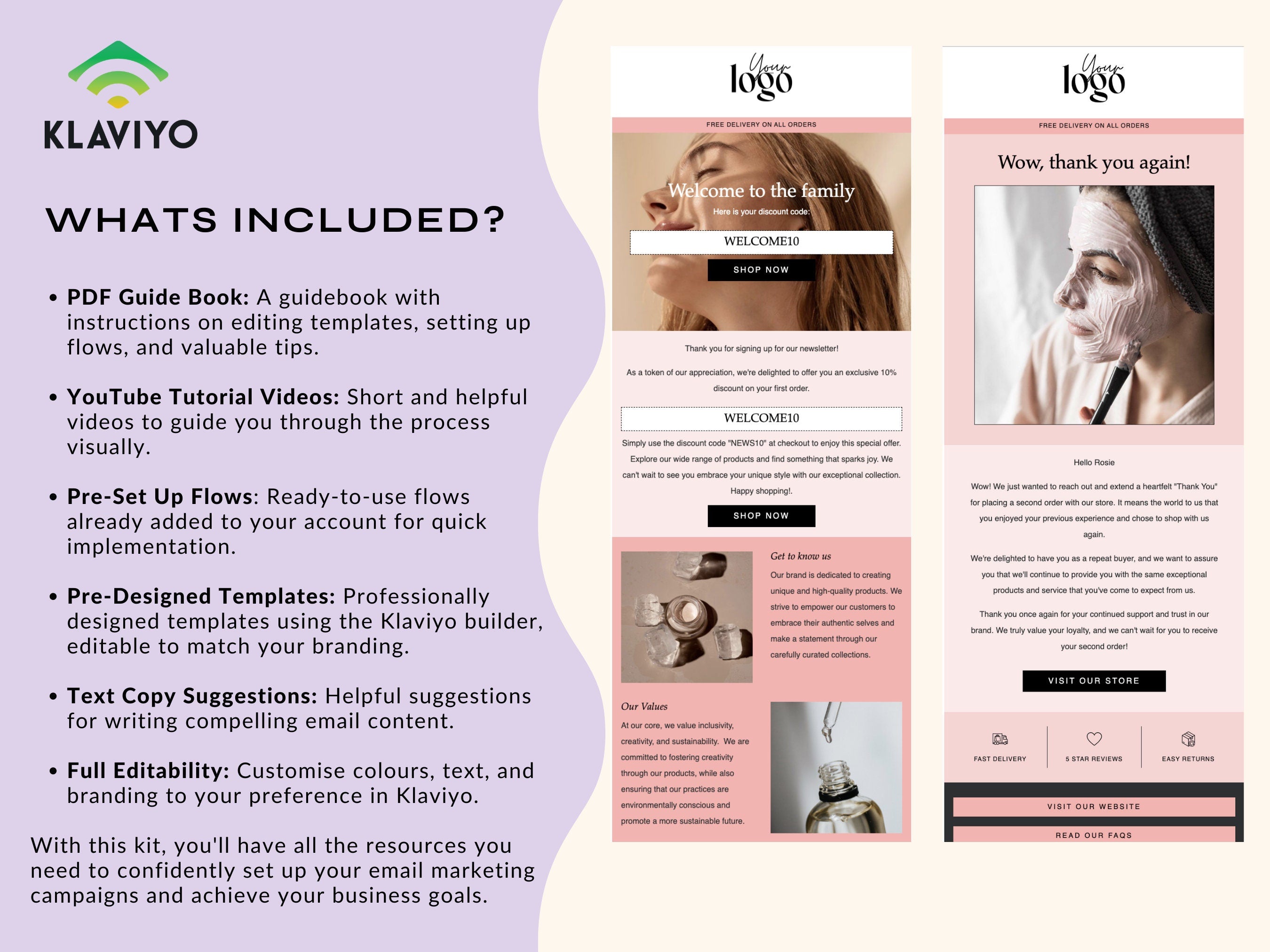 Klaviyo Email Marketing Set up Kit