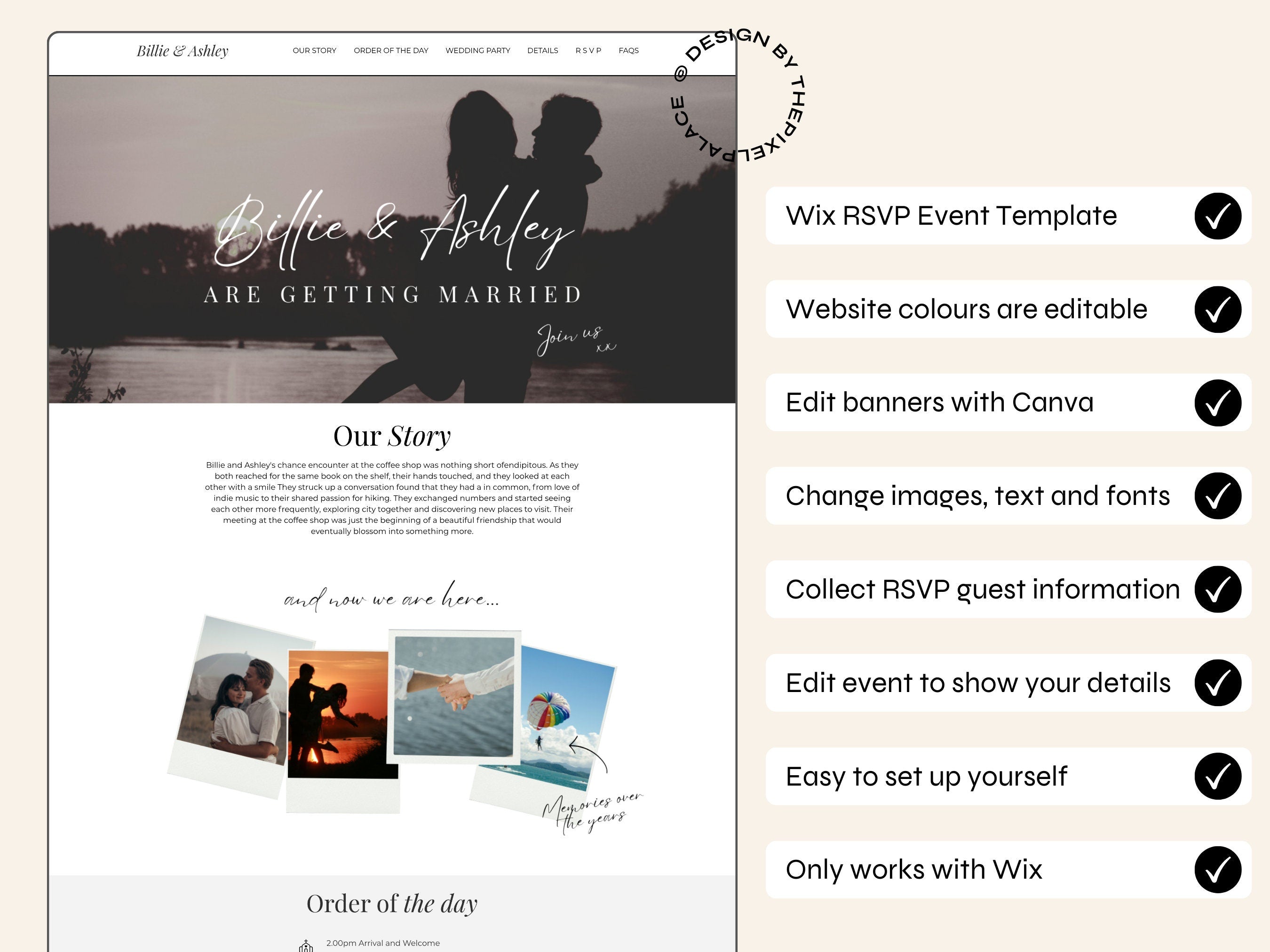 Wix RSVP Template - Effortless